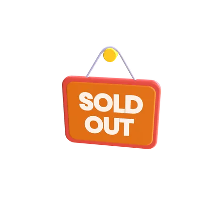 Sold Out  3D Icon