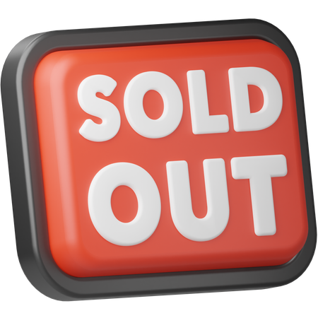 Sold Out  3D Icon