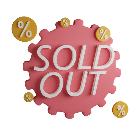 Sold Out  3D Icon