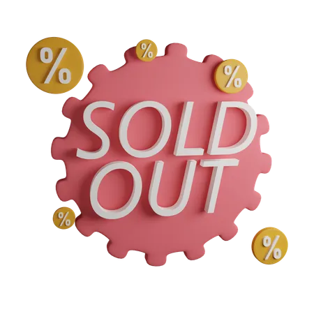 Sold Out  3D Icon