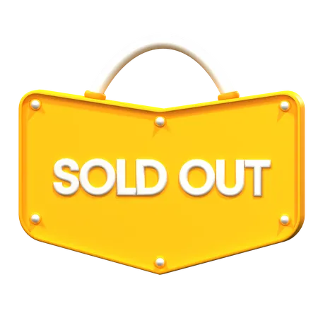 Sold Out  3D Icon
