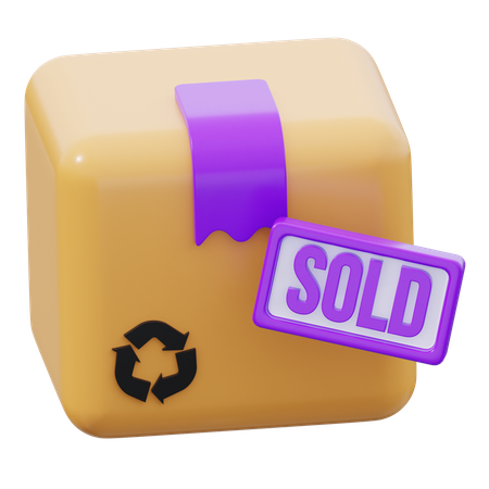 Sold Package  3D Icon