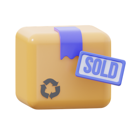 Sold Package  3D Icon