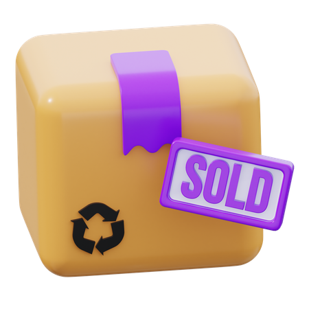 Sold Package  3D Icon