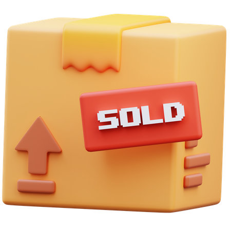 Sold Package  3D Icon