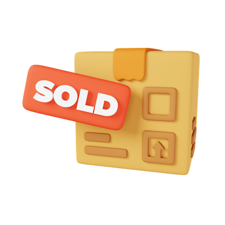 Sold Package  3D Icon