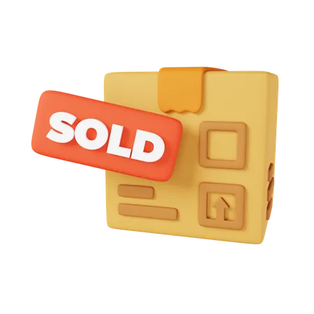 Sold Package  3D Icon