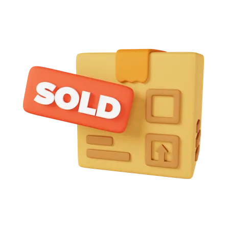 Sold Package 3D Icon