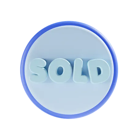 Sold Sign  3D Icon