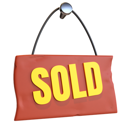 Sold Signage  3D Icon