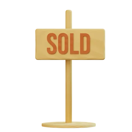 Sold singboard  3D Icon