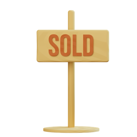 Sold singboard  3D Icon