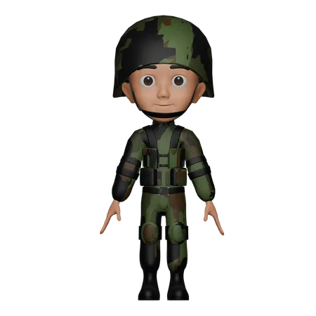 Soldado  3D Icon