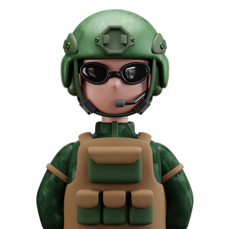 Soldado  3D Icon