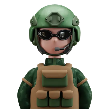 Soldado  3D Icon