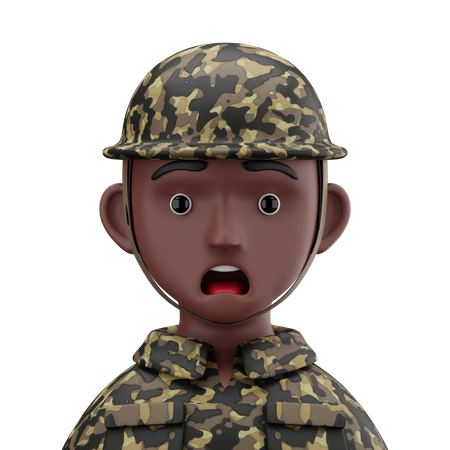 Hombre soldado  3D Icon