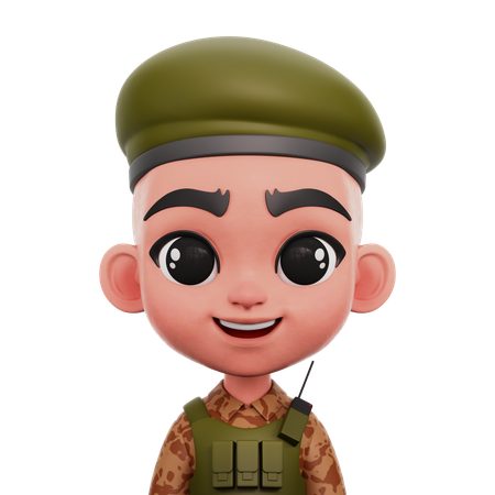 Soldat  3D Icon