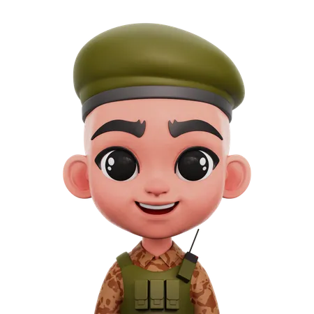 Soldat  3D Icon