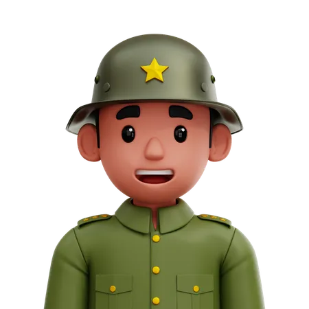 Soldat  3D Icon