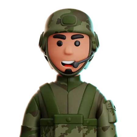 Soldat  3D Icon