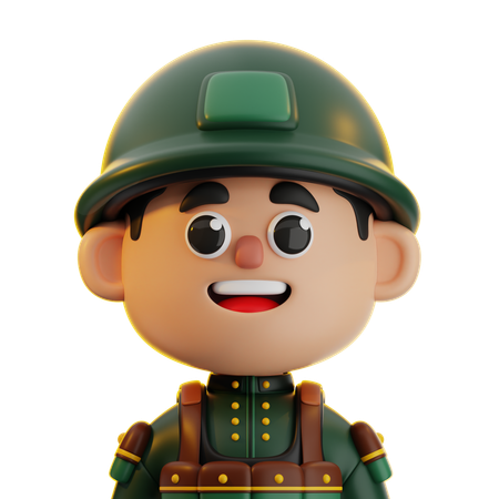 Soldat  3D Icon