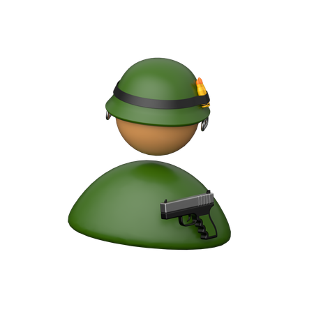 Soldat  3D Icon