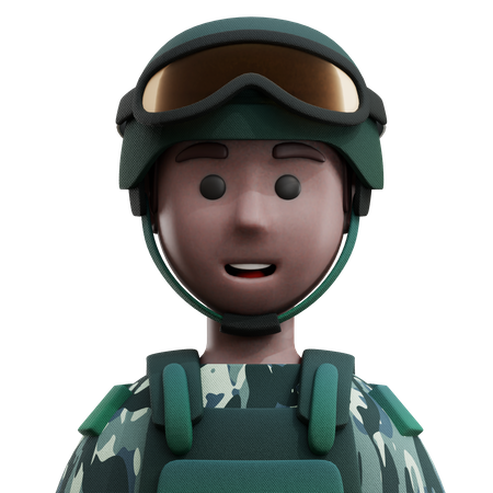 Soldat  3D Icon