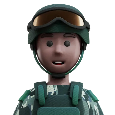 Soldat  3D Icon