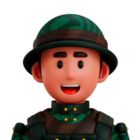 Soldat  3D Icon