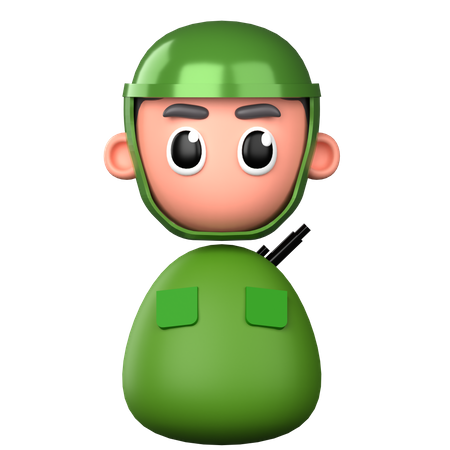 Soldat Armee  3D Icon