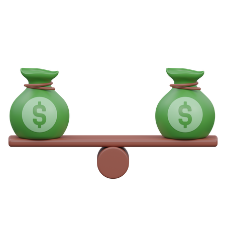 Équilibre financier  3D Icon