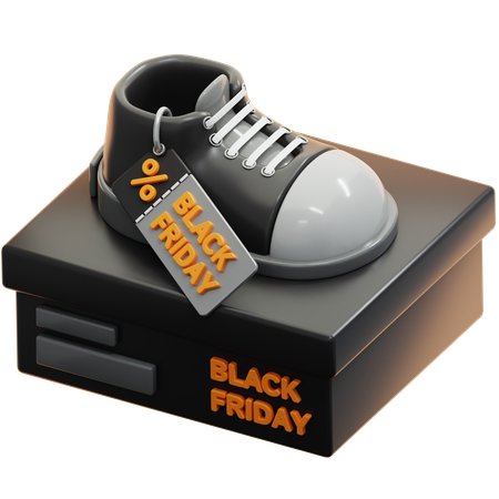 Soldes de baskets du vendredi noir  3D Icon