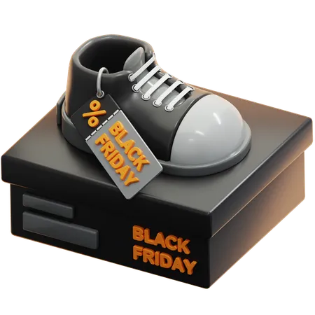 Soldes de baskets du vendredi noir  3D Icon