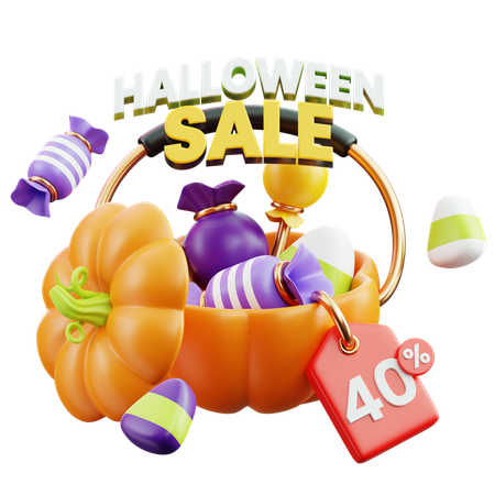 Vente d'Halloween  3D Icon