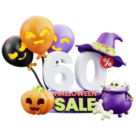 Vente d'Halloween  3D Icon