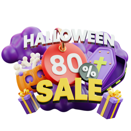 Vente d'Halloween  3D Icon