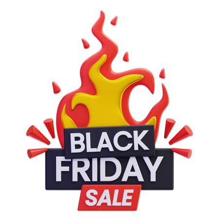 Vente chaude vendredi noir  3D Icon