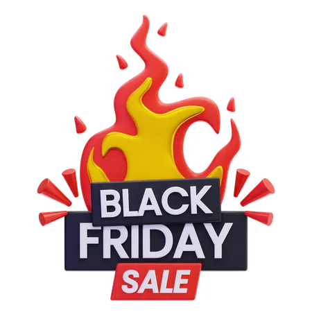 Vente chaude vendredi noir  3D Icon