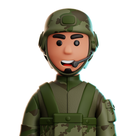 Soldier  3D Icon