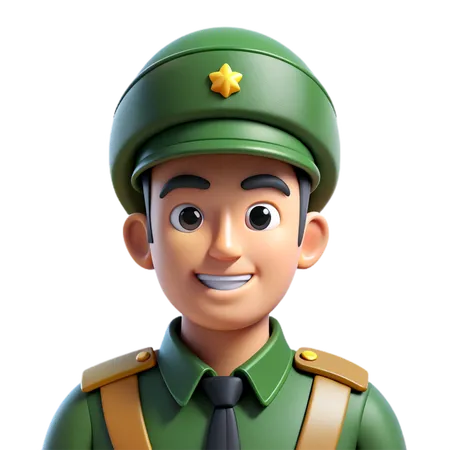 Soldier  3D Icon