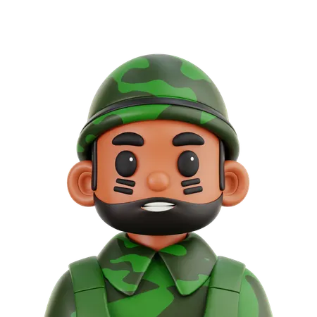 Soldier  3D Icon