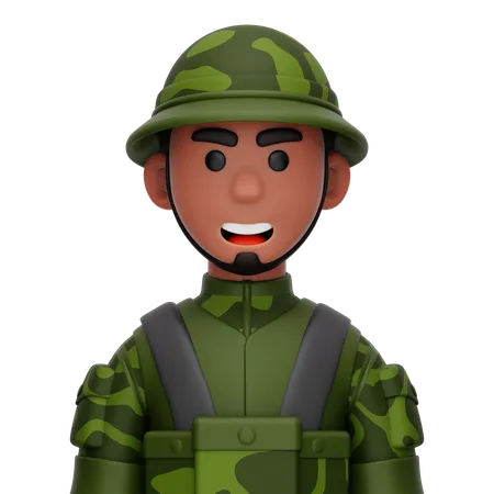 Soldier  3D Icon