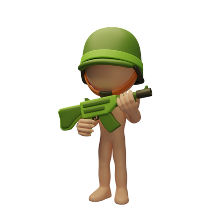 Soldier  3D Icon