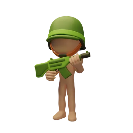 Soldier  3D Icon