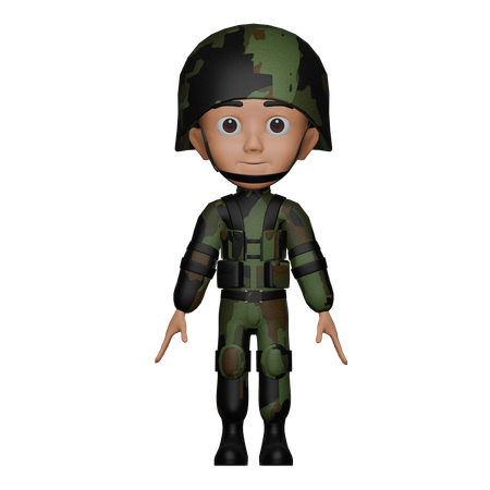 Soldier  3D Icon