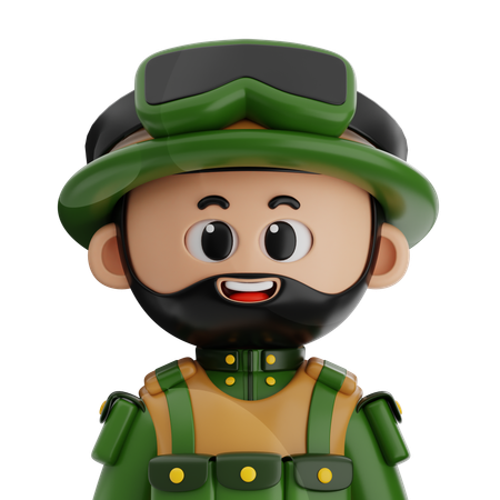 Soldier  3D Icon