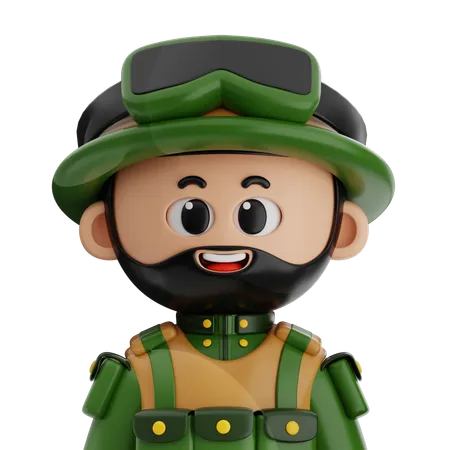 Soldier  3D Icon