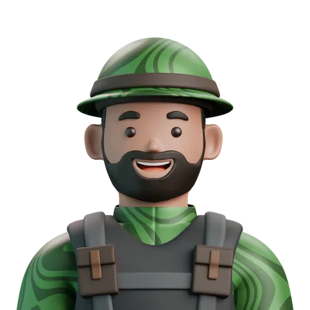 Soldier  3D Icon