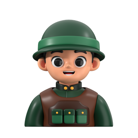 Soldier  3D Icon