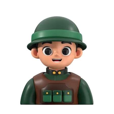 Soldier  3D Icon